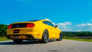 Ford Mustang Performance Exhaust - Rear - CORSA Performance - Axle Back + Dual Rear Exit + Single Polished Tips - Polished - `15-`17